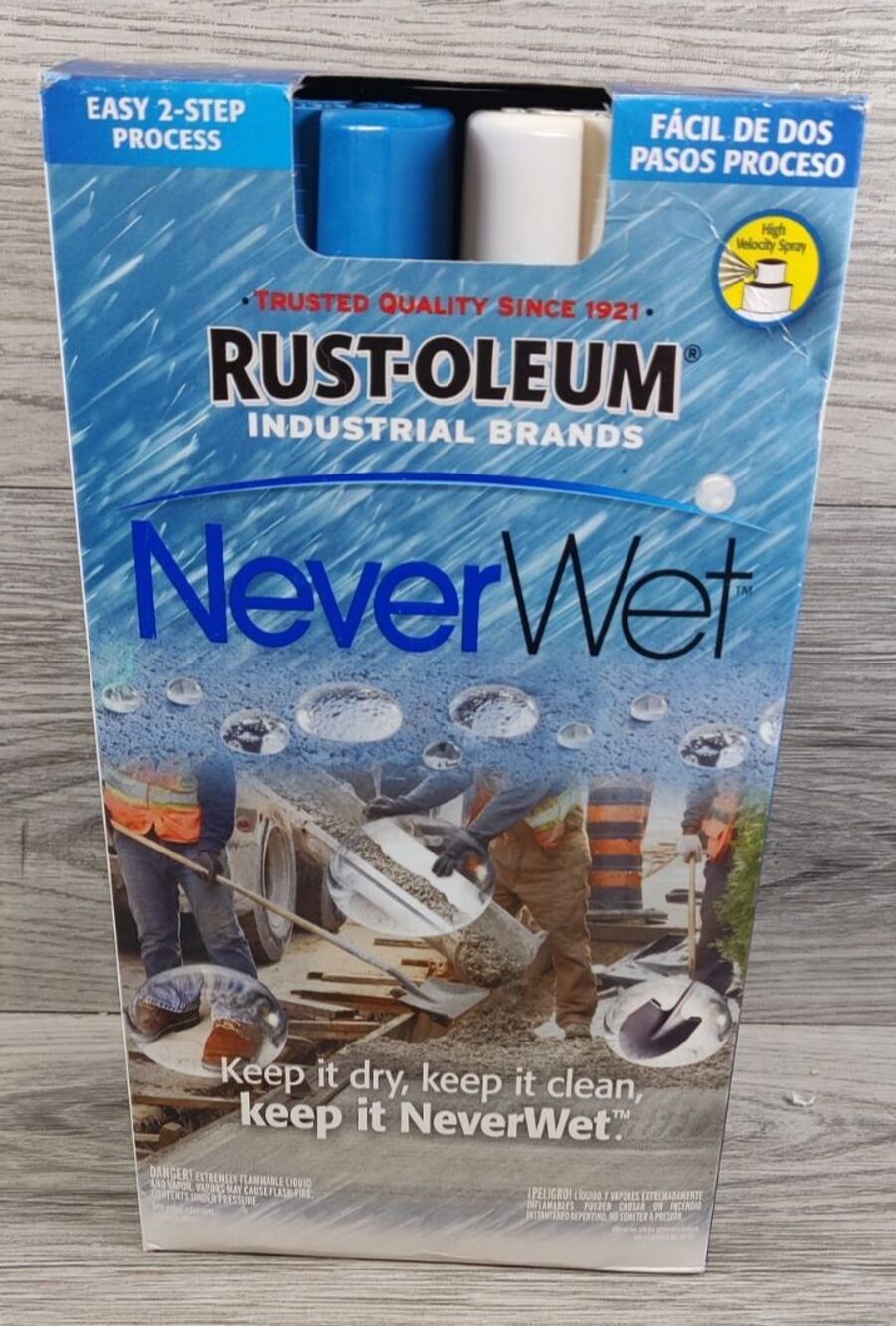 Rust-Oleum 275185 NeverWet Industrial Water Repellent Treatment Kit 2-Step NEW